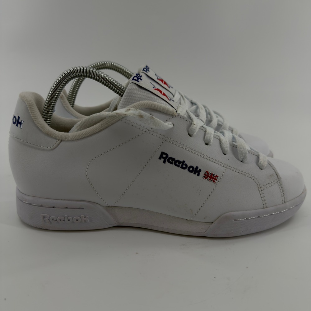 Reebok NPC II Classic White Leather Low Top Sneakers Womens 6.5